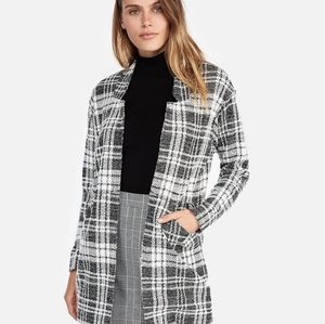 Express Plaid Blazer Coat